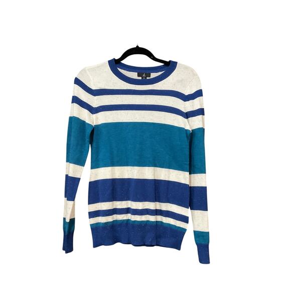 Jason Wu Sweater Women XXS Blue Stripes NWOT - Picture 2 of 4